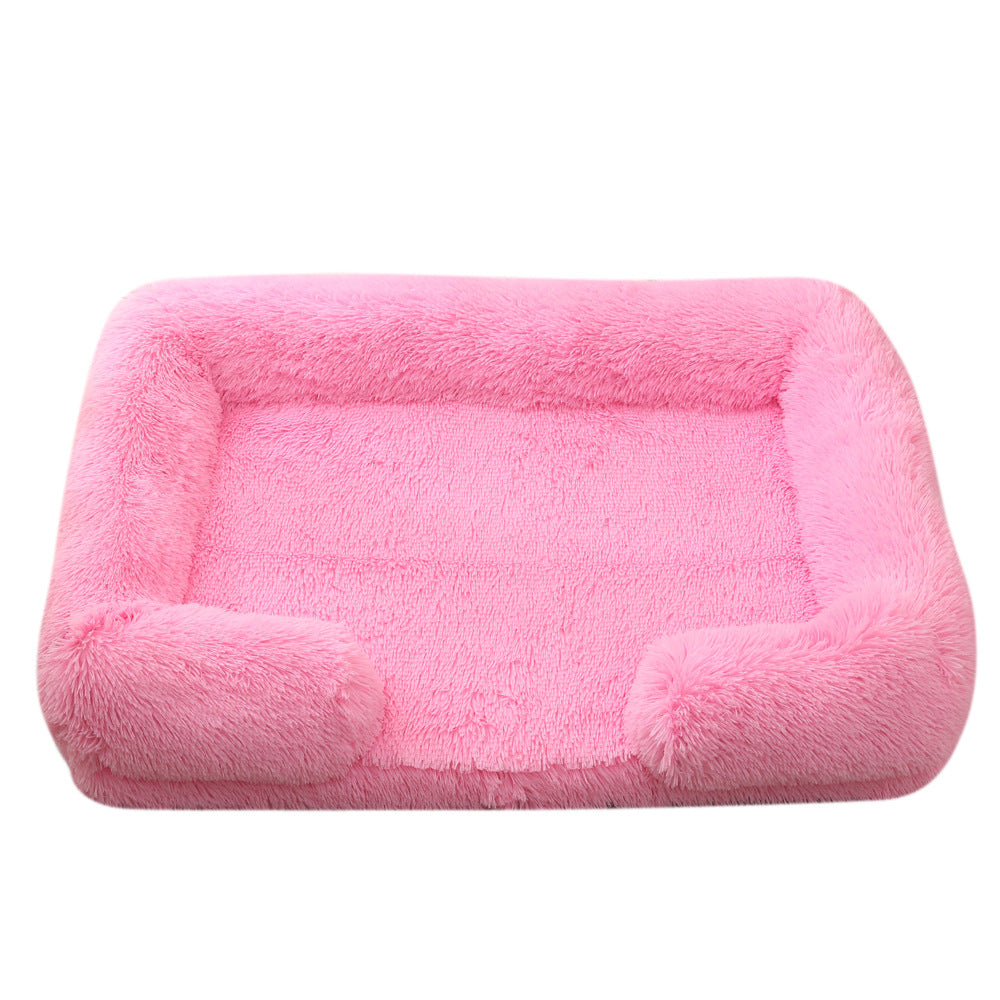Create a Cozy Retreat for Your Furry Friend with the Doghouse Cathouse Plush Round Pet Bed